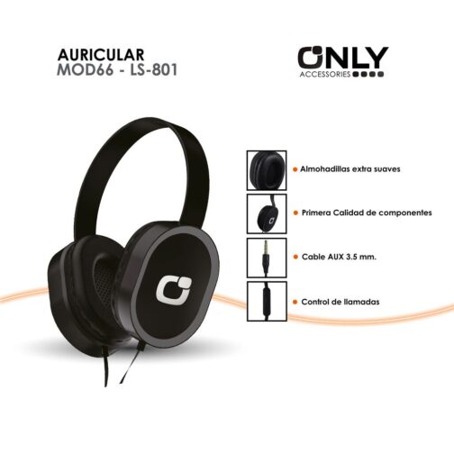 Auricular mod66 - ls-801 - gris