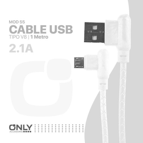 Cable usb mod 52 - ele only - v8 - blanco