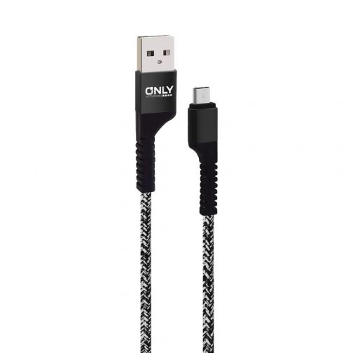 Cable usb mod 58 - textil only - v8 - negro