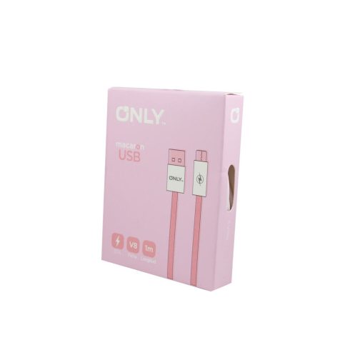 Cable usb mod 115 - macaron - only - v8 - rosa